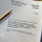 ISO 27001 information security management system standard document.